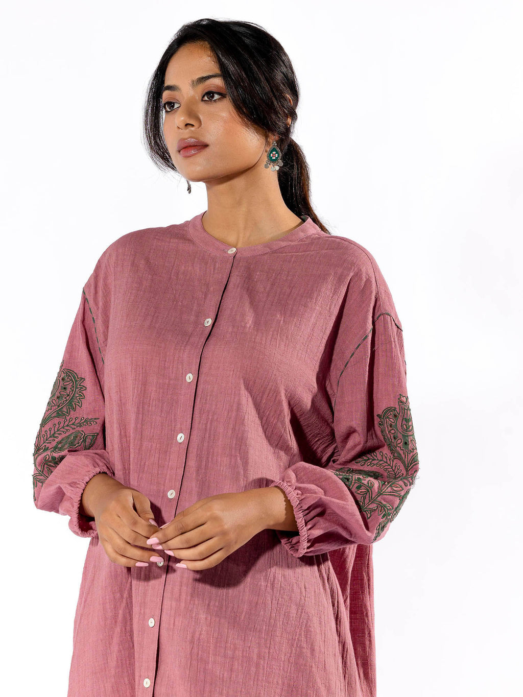 Peach Cotton Kurta | FY93 - view 3