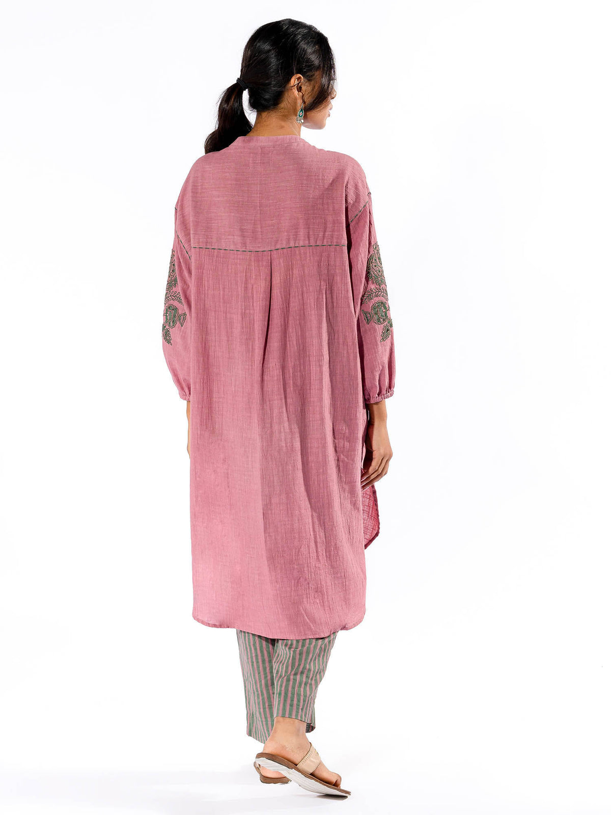 Peach Cotton Kurta | KDG - view 6