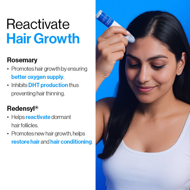Hair Growth & Scalp Care Combo - Hair Growth Serum Roll On + Ketoconazole Shampoo | BWS9 - view 5