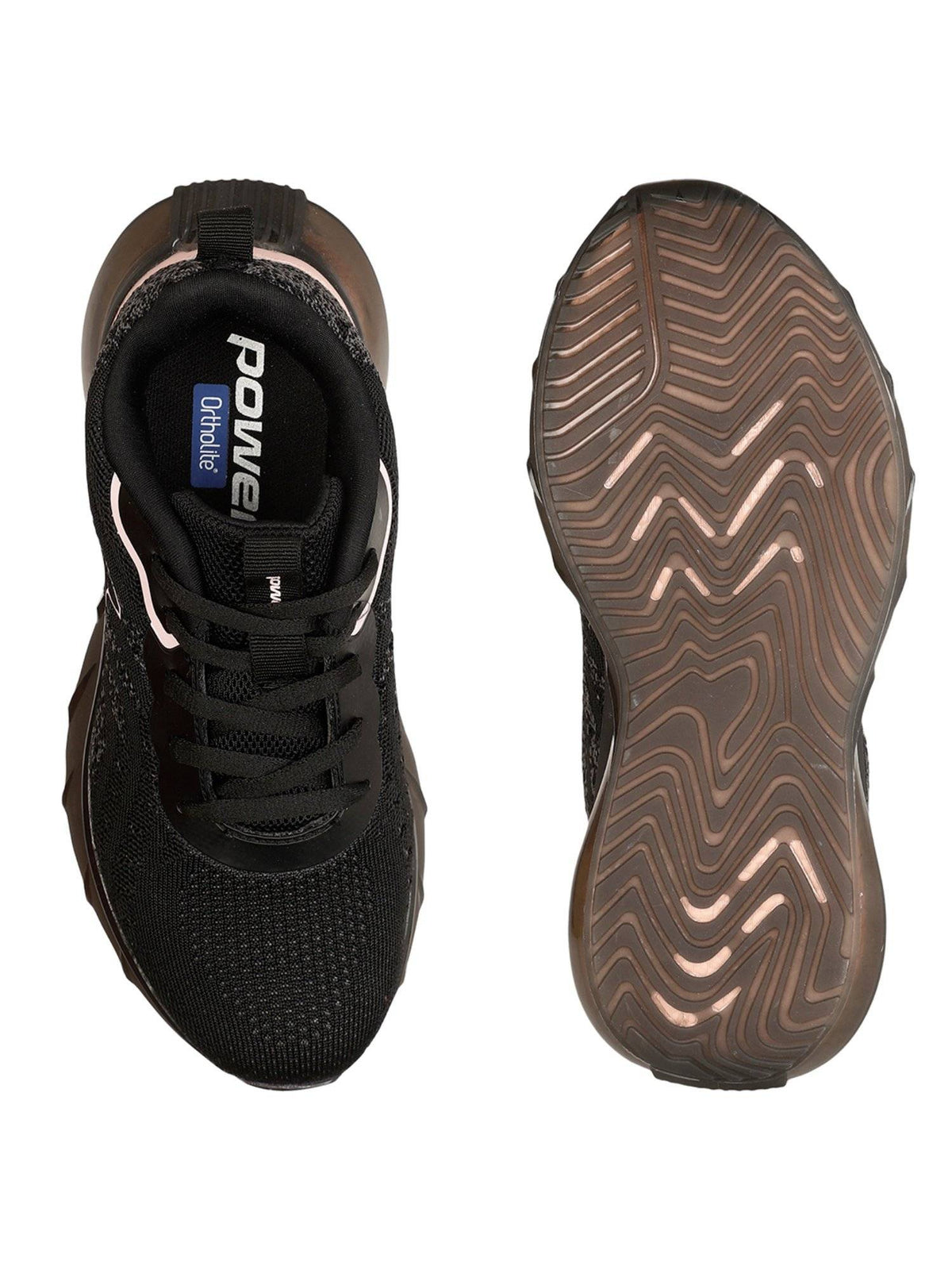 Women Lace-Ups Walking Shoes Black | SH9 - view 4