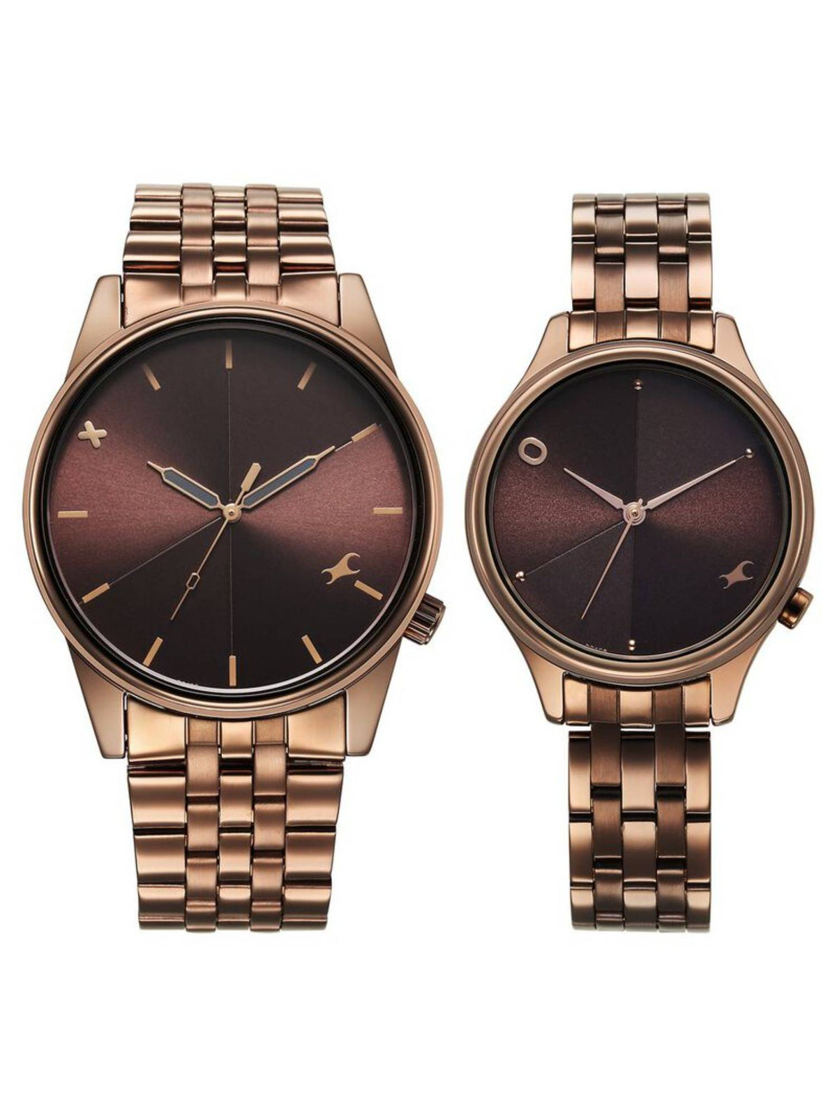 Mixmatched 3 Brown Dial Stainless Steel Analog Watch - 33056296QM02P | W92 - view 1