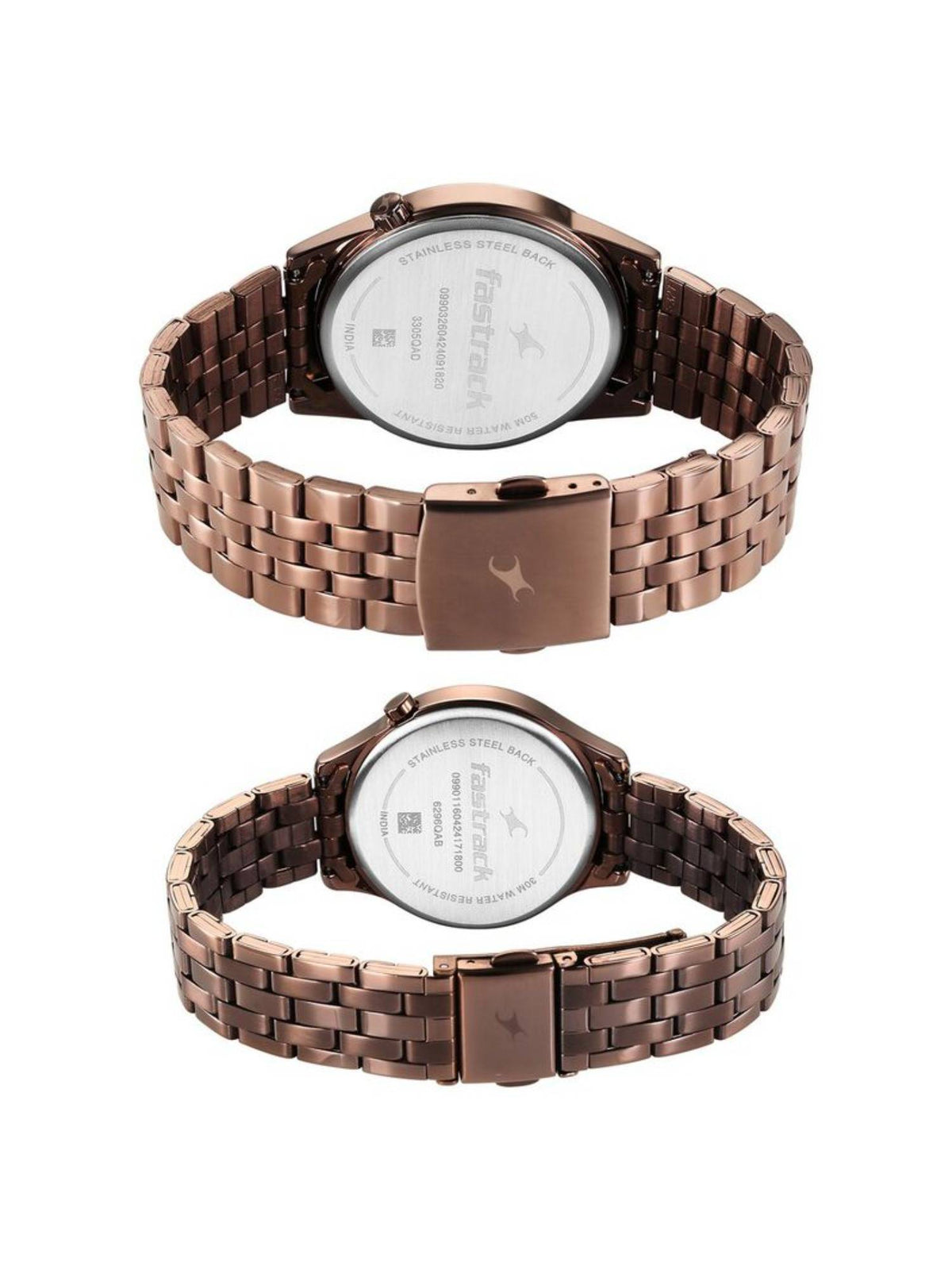 Mixmatched 3 Brown Dial Stainless Steel Analog Watch - 33056296QM02P | W92 - view 5