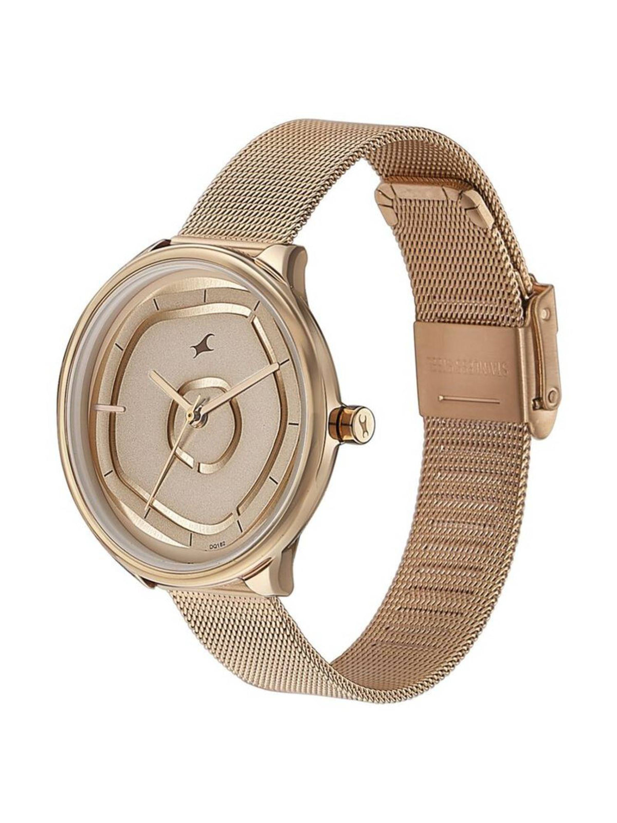 Stunner 8.0 Rose Gold Dial Leather Analog Watch - 6303WM01 | W92 - view 3