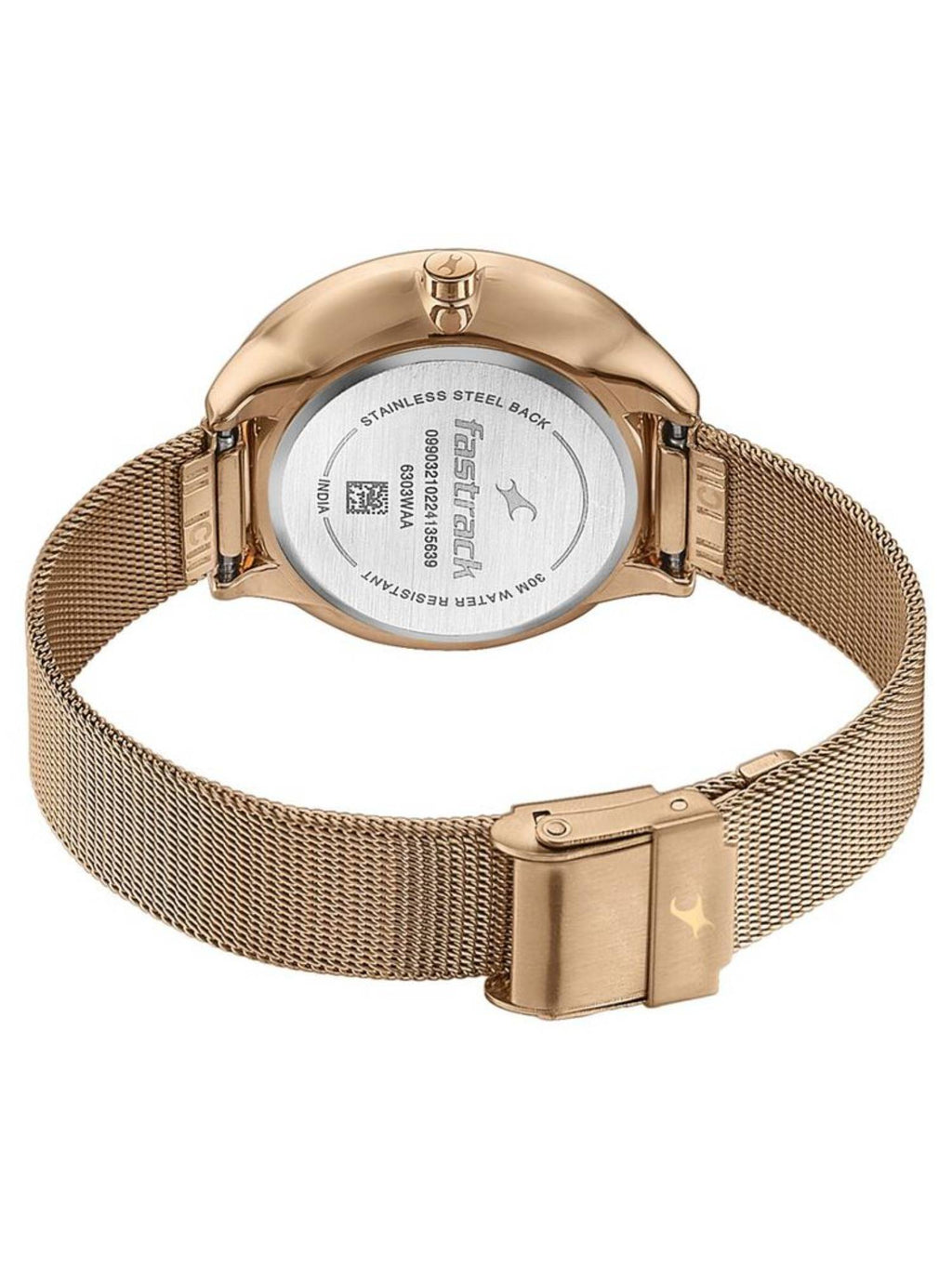 Stunner 8.0 Rose Gold Dial Leather Analog Watch - 6303WM01 | W92 - view 5