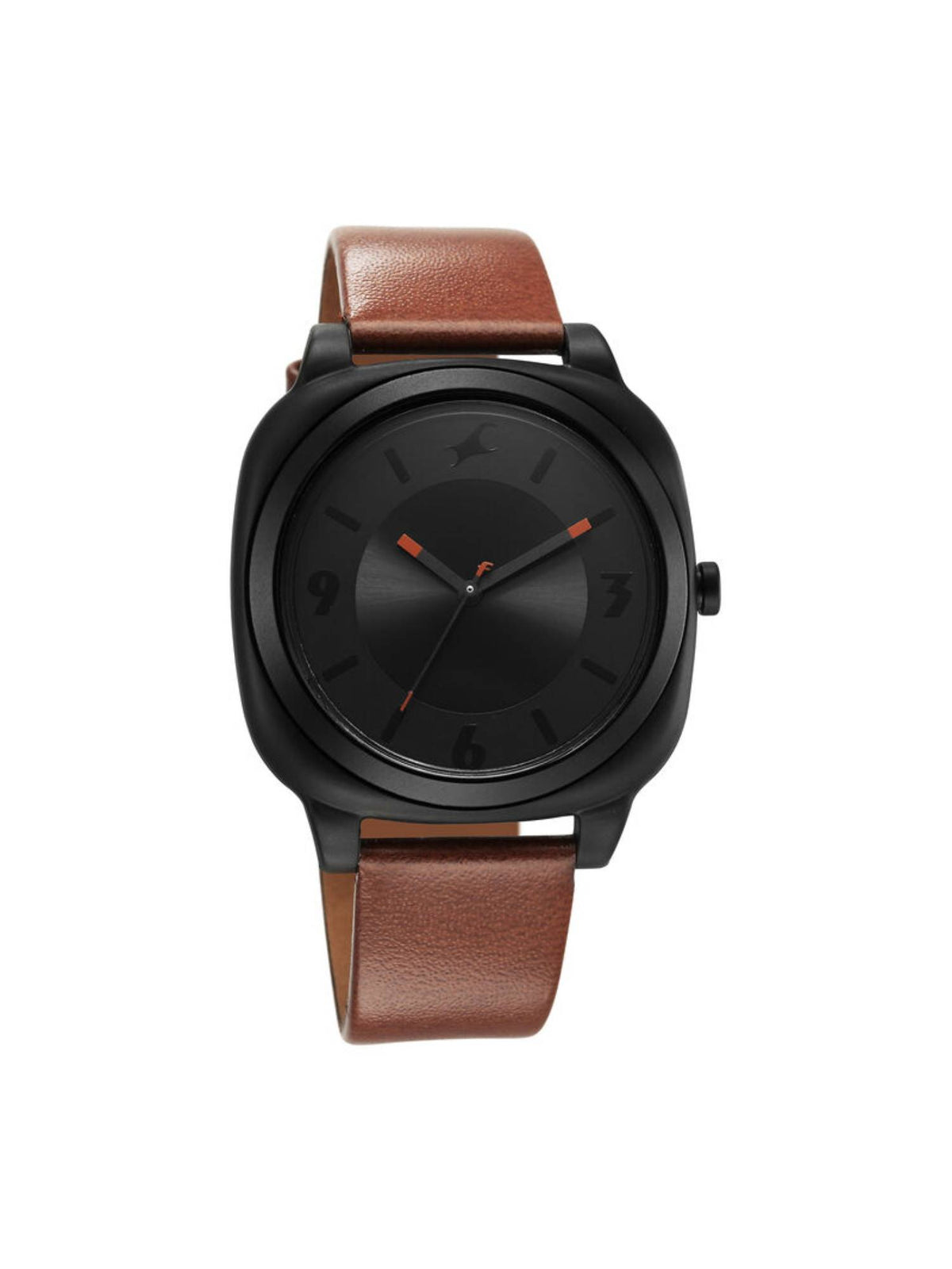 Hype All Black Dial Leather Analog Watch - 68034PL02W | W92 - view 2