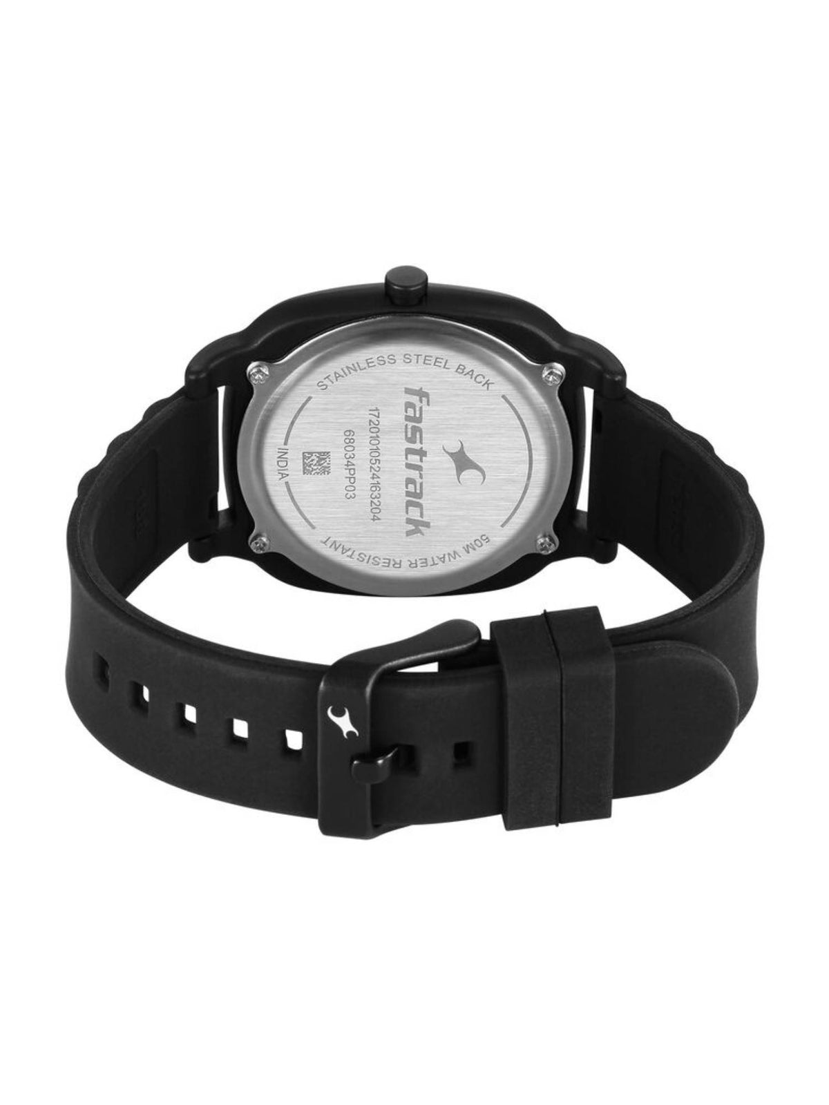 Hype All Black Dial Silicon Analog Watch - 68034PP03W | W92 - view 5