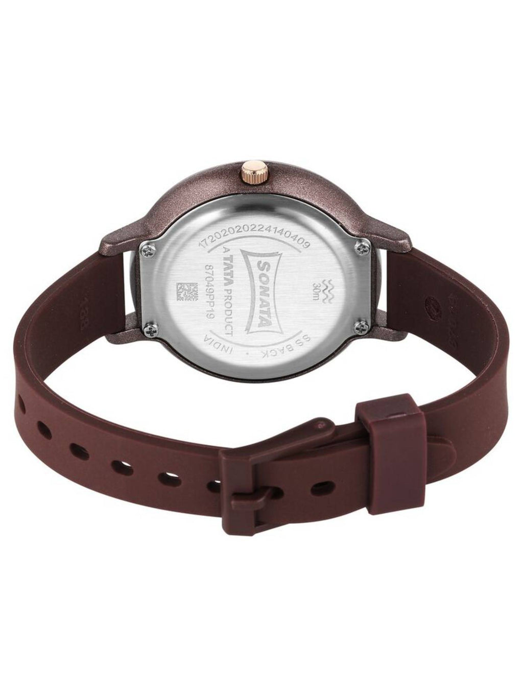 Splash Brown Dial Polycarbonate Analog Watch - 87049PP19W | W92 - view 4