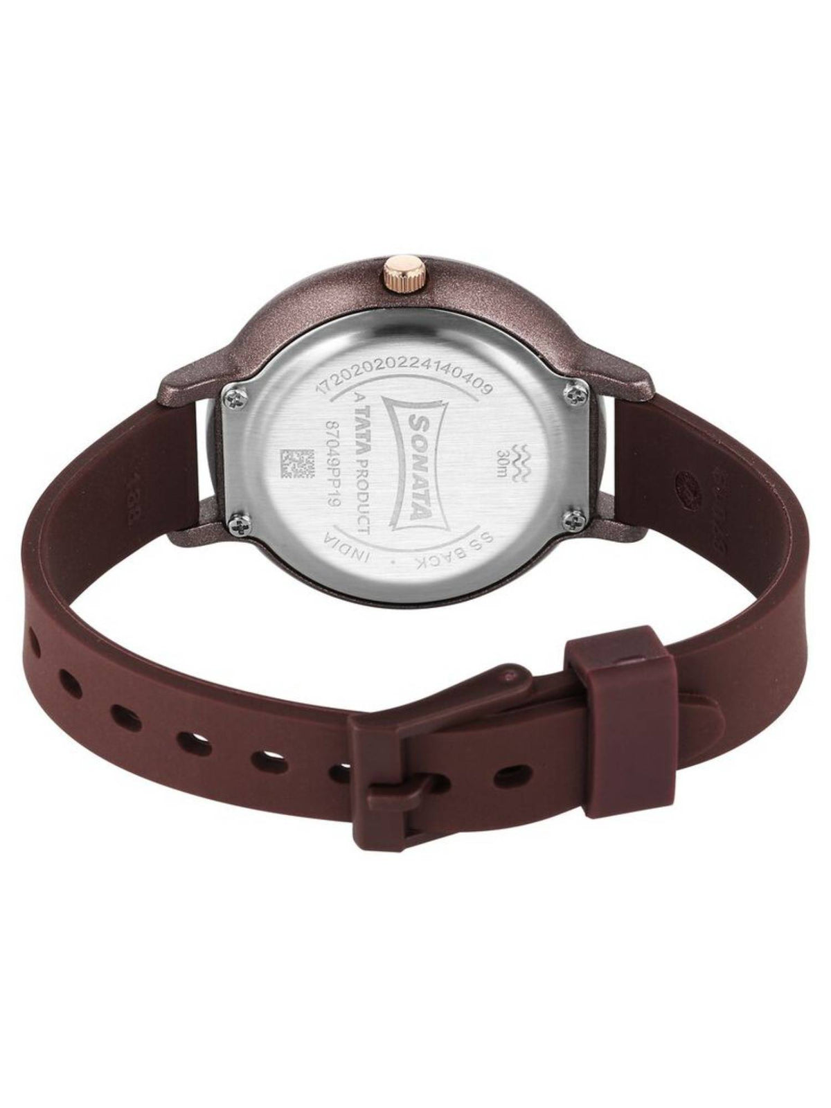 Splash Brown Dial Polycarbonate Analog Watch - 87049PP19W | W92 - view 4