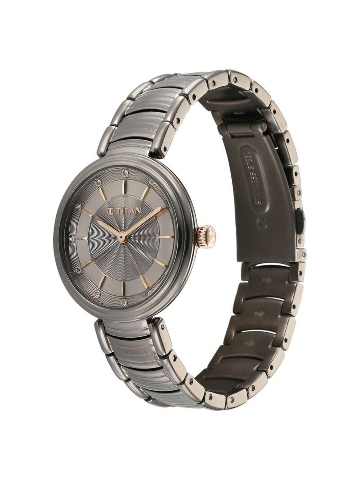 Aura Phase 2 Silver Dial Stainless Steel Analog Watch - 95240KM01 | W92 - view 3