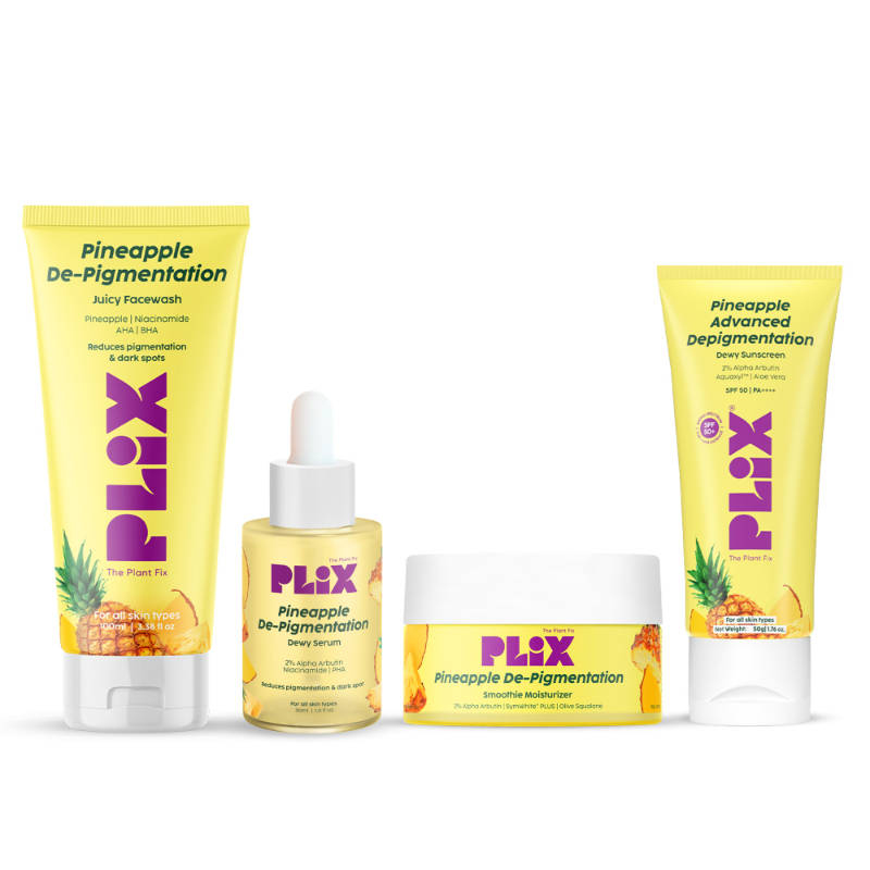 Pineapple De-pigmentation Regime Facewash, Serum, Moisturizer & Sunscreen | PL1 - view 1