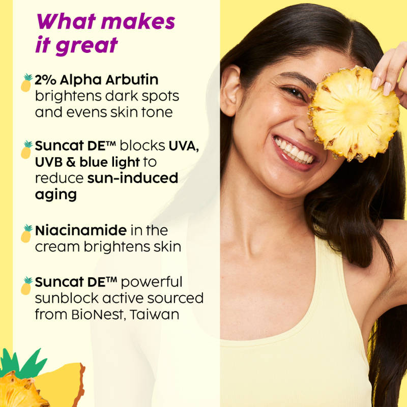 Pineapple De-pigmentation Regime Facewash, Serum, Moisturizer & Sunscreen | PL1 - view 3