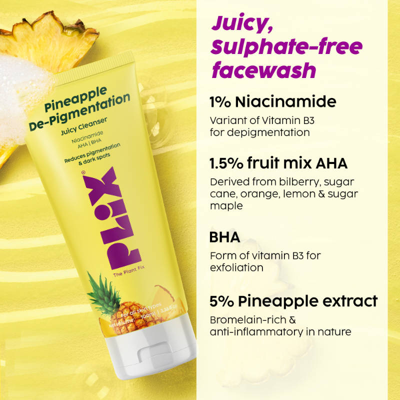 Pineapple De-pigmentation Regime Facewash, Serum, Moisturizer & Sunscreen | PL1 - view 4