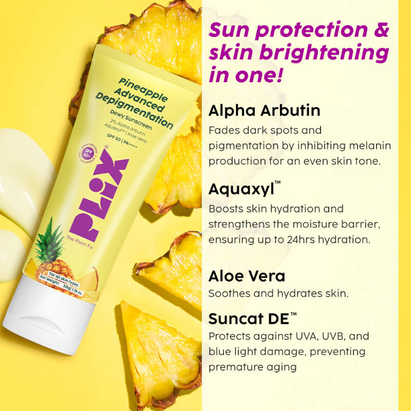 Pineapple De-pigmentation Regime Facewash, Serum, Moisturizer & Sunscreen | PL1 - view 7