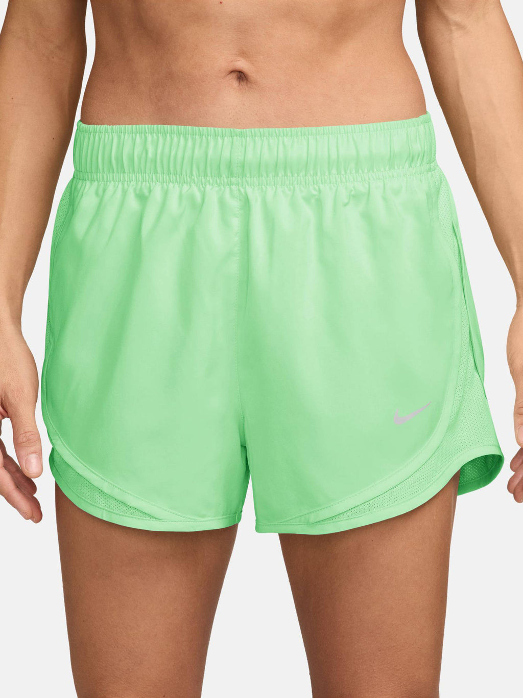 Green Solid Sportswear Tempo Women Shorts - view 1