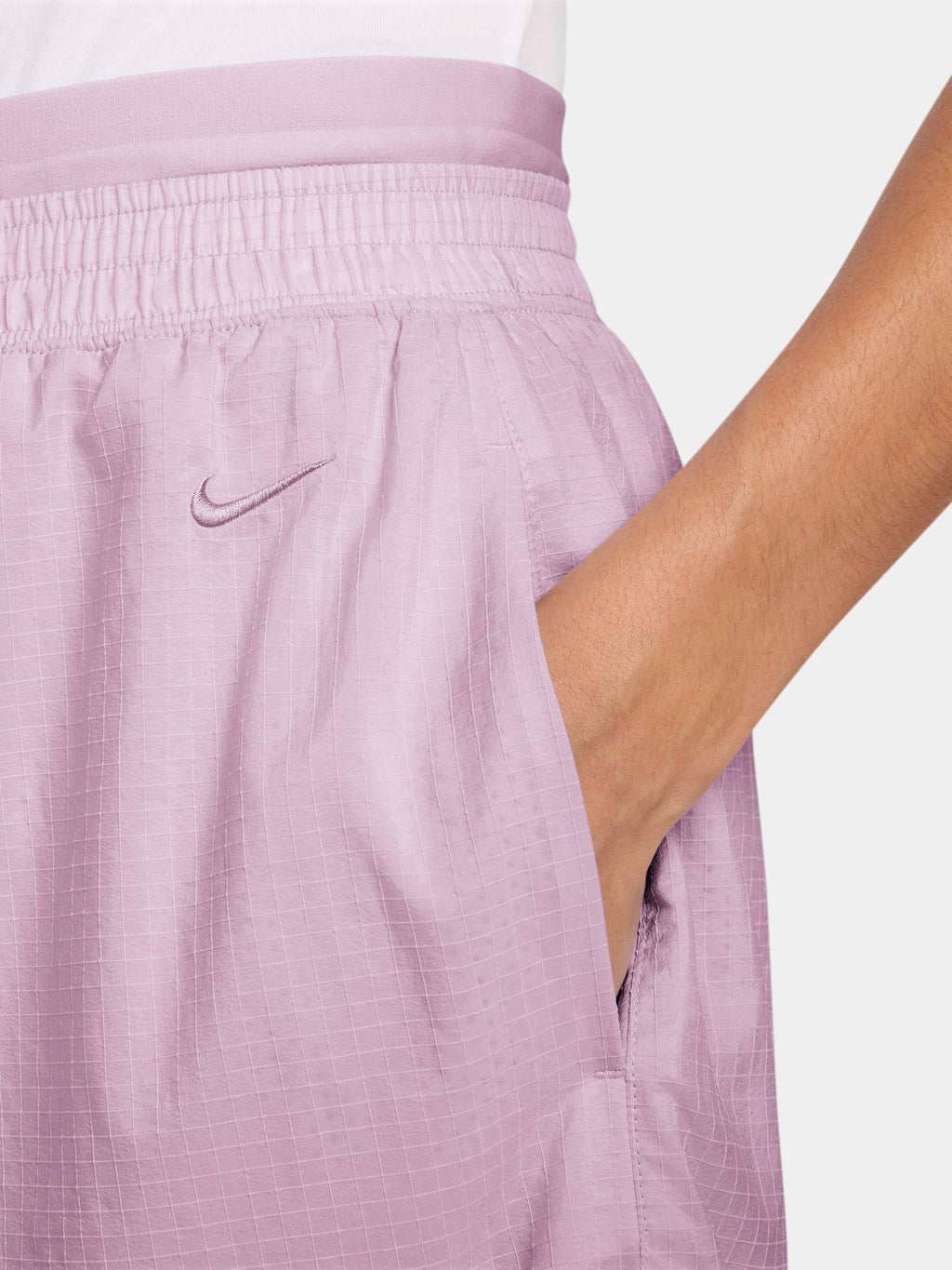 Purple Solid Sportswear Women Shorts - view 4