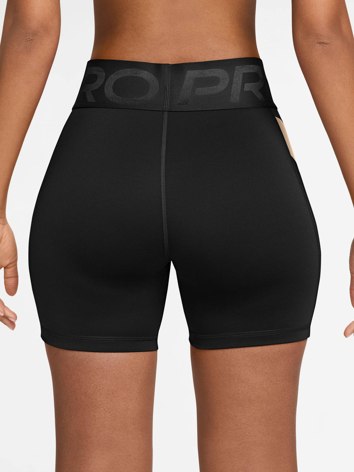 Black Solid Sportswear Sculpt Women Shorts - view 2