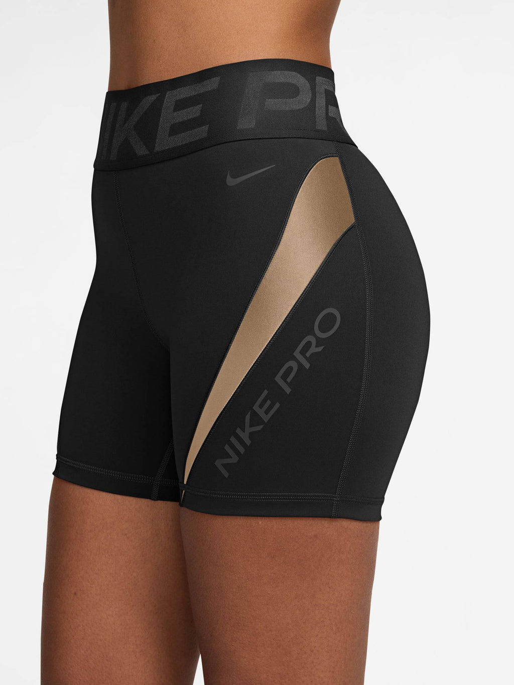 Black Solid Sportswear Sculpt Women Shorts - view 3