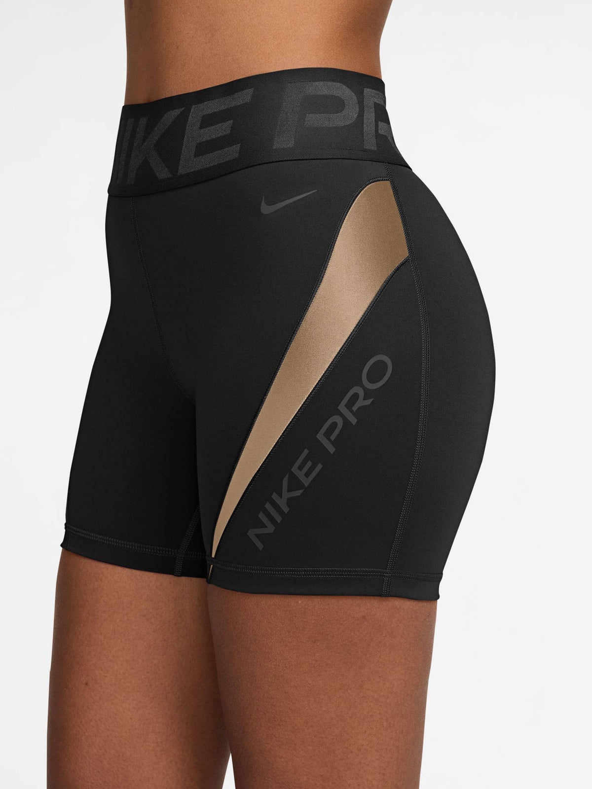 Black Solid Sportswear Sculpt Women Shorts - view 3