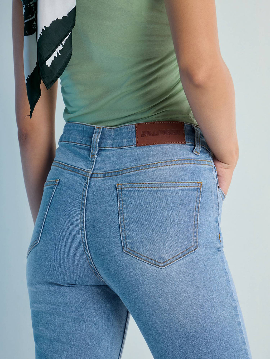 Blue Womens Boot Cut Strech Denim Jeans | BT10 - view 7