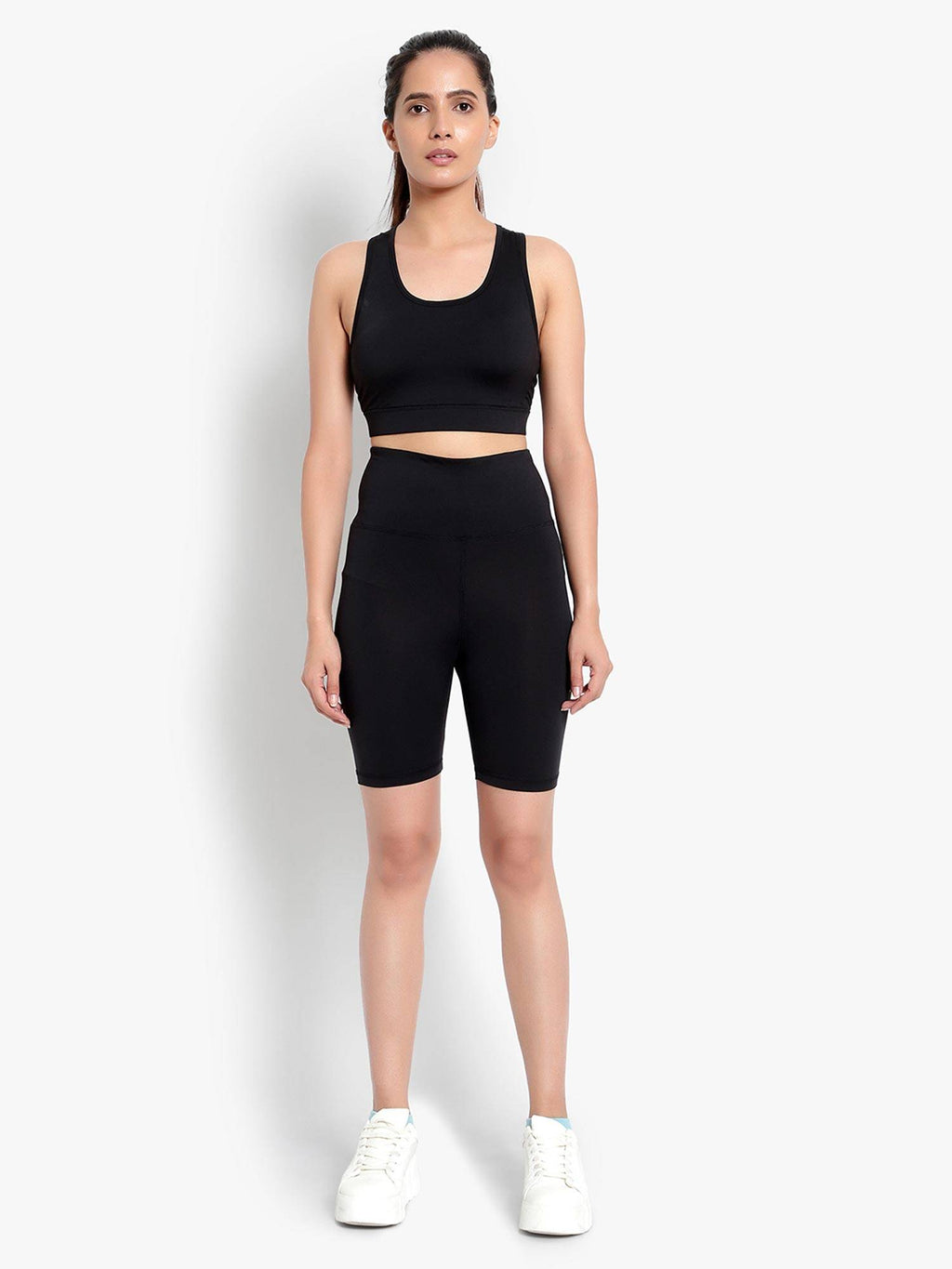 WearJukebox Easy Breezy Black High Waist Shorts - view 7