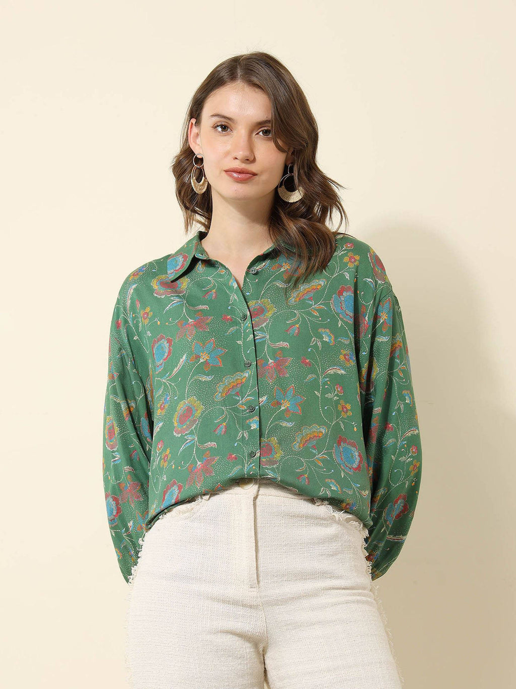 Floral Printed Regular Fit Shirt | S67 - view 1