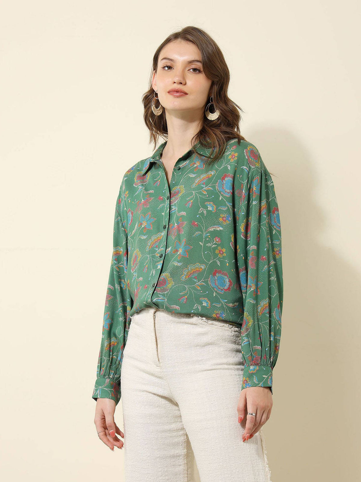 Floral Printed Regular Fit Shirt | S67 - view 4