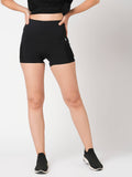 Jet Black Booty Shorts - view 1