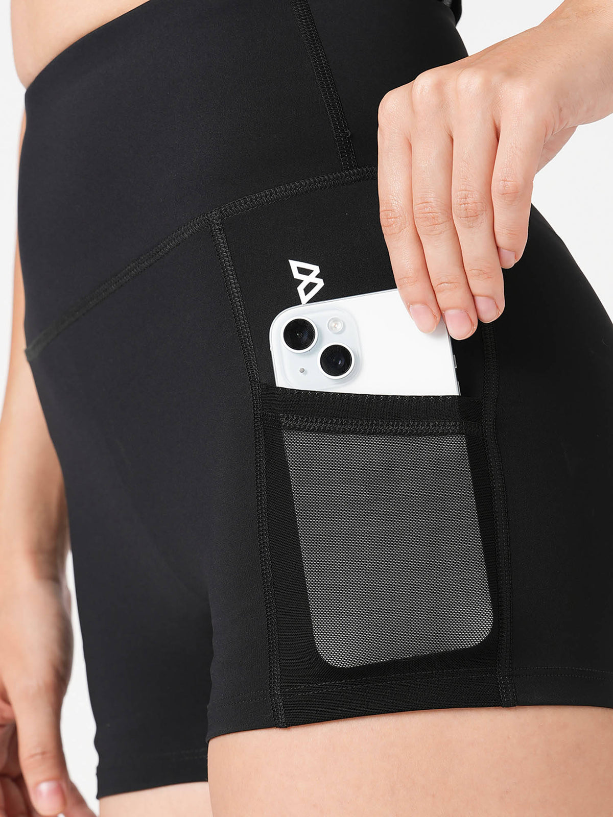 Jet Black Booty Shorts - view 4