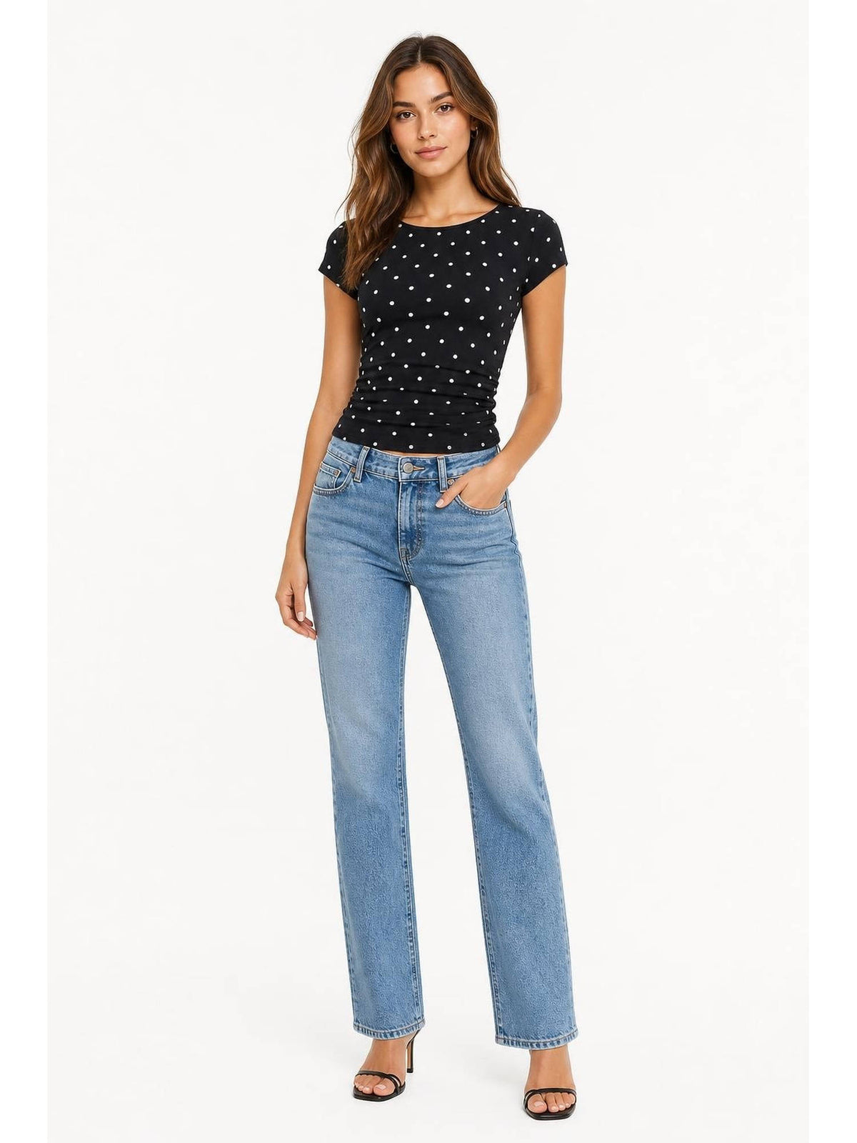 Boat Neck Ruched Tee | TS56 - view 11