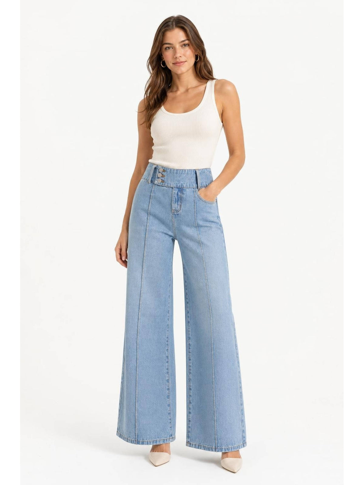 Denim Low Rise Baggy Jeans | BG78 - view 6