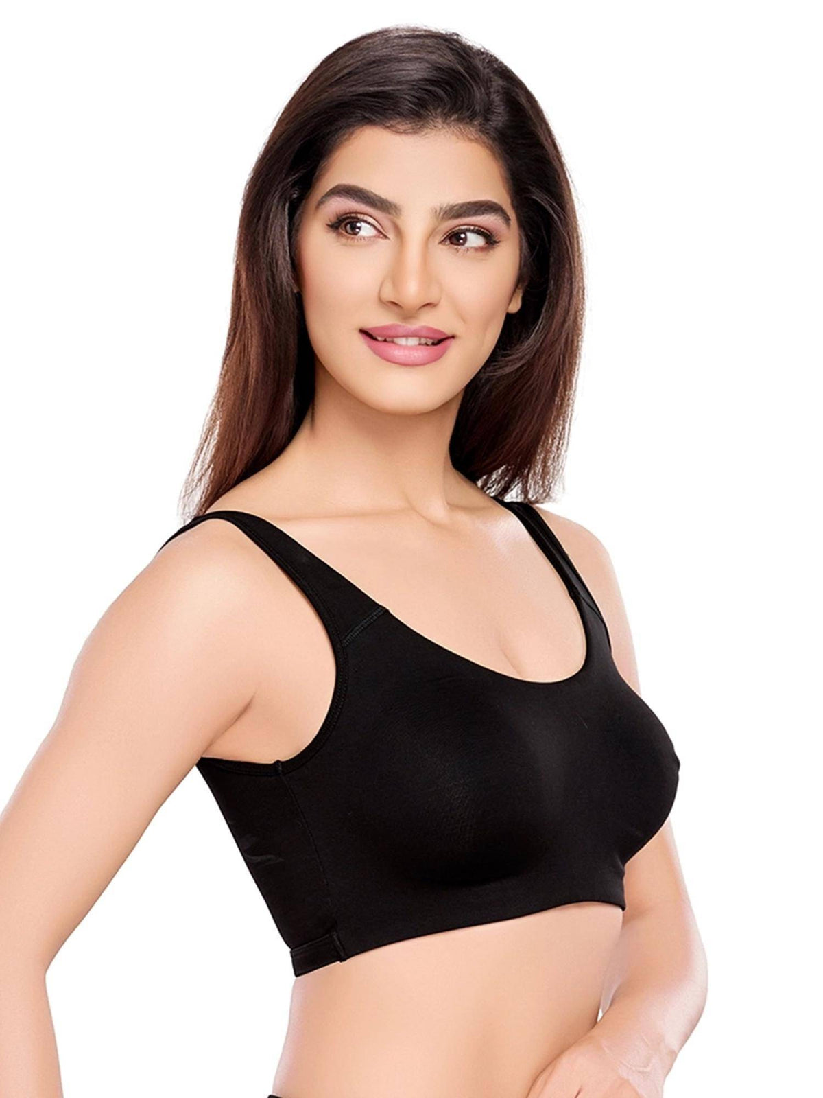 Womens Unlined Ease Non Padded Sports Bras (Pack of 2) | sb09 - view 4