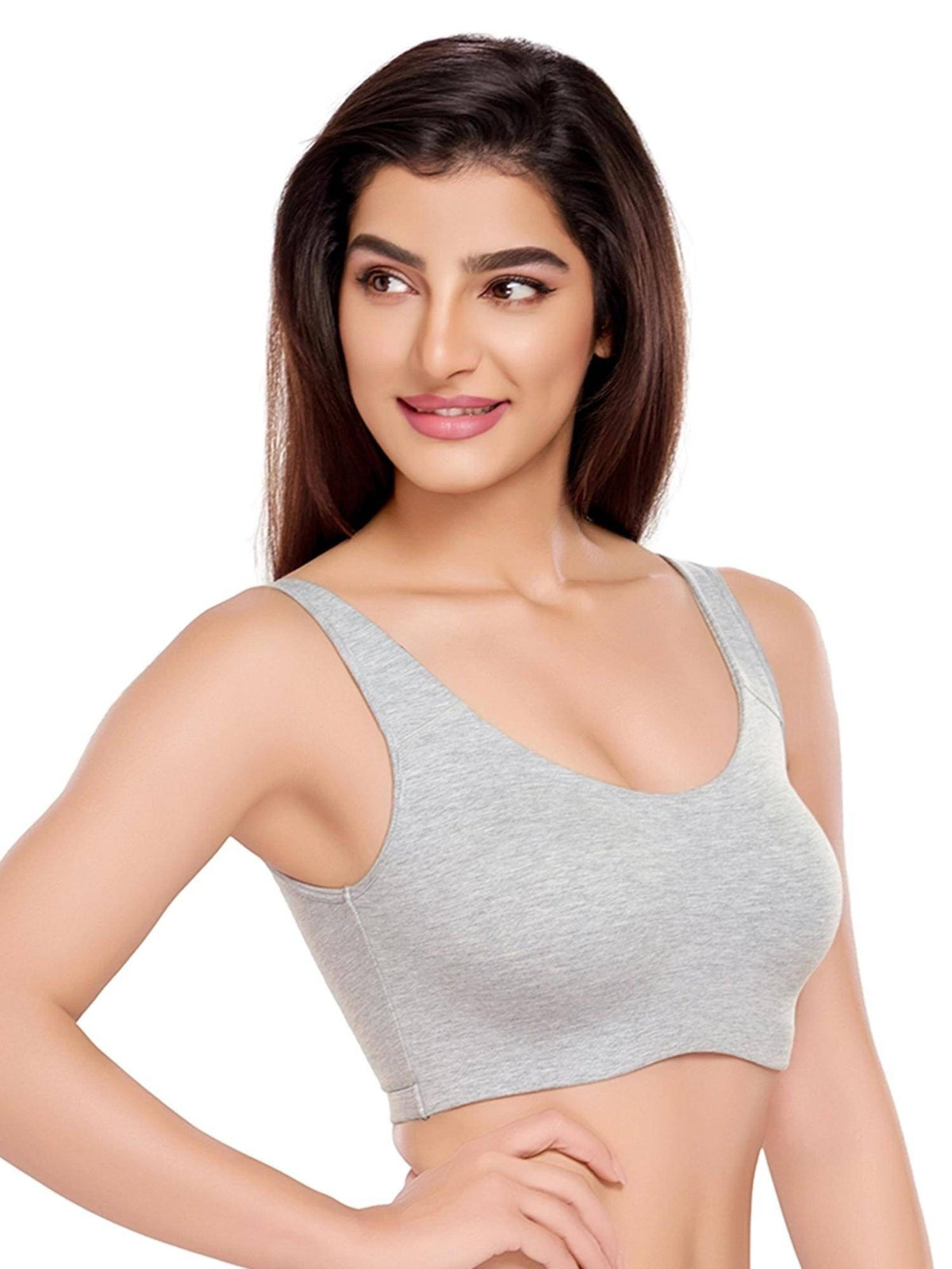 Womens Unlined Ease Non Padded Sports Bras (Pack of 2) | sb09 - view 5