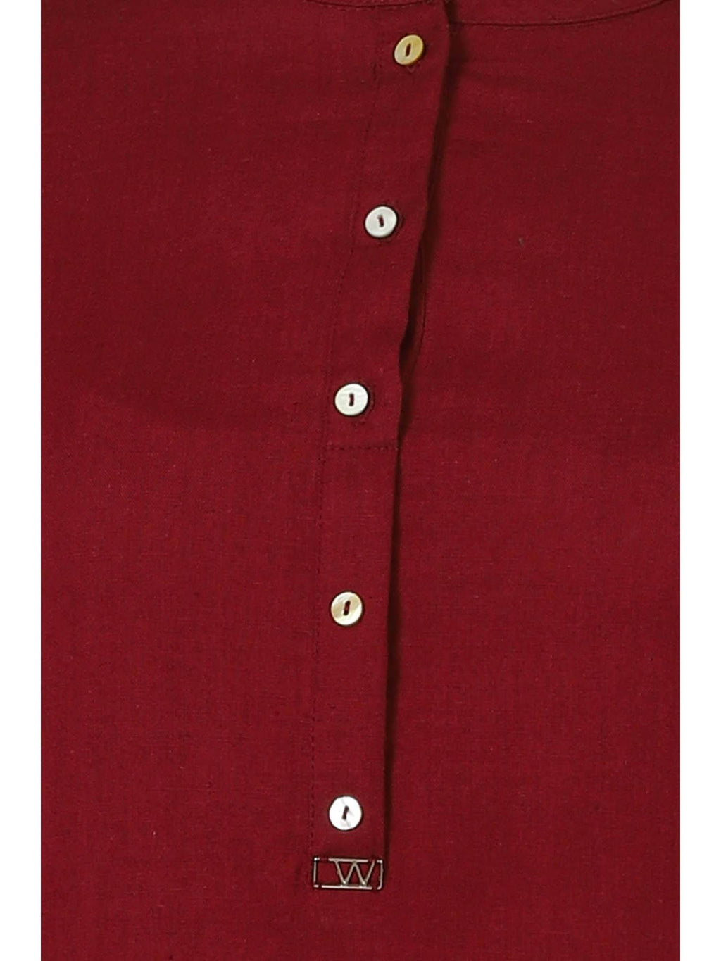 Black Mandarin Collar Cotton Blend Straight Kurta | KDG - view 24