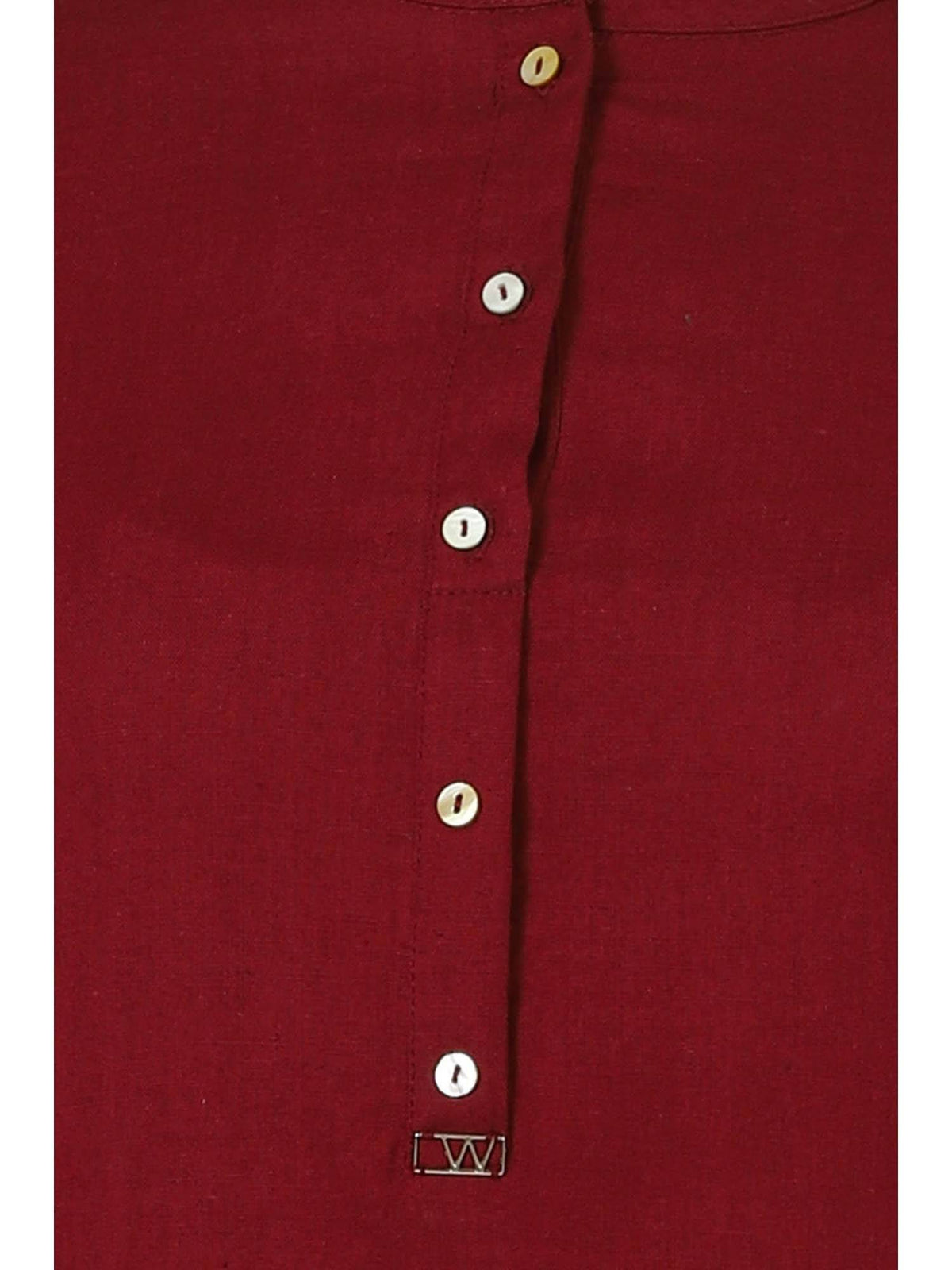 Black Mandarin Collar Cotton Blend Straight Kurta | KDG - view 24