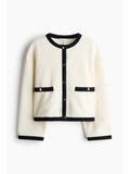 Women White Teddy Jacket | JC78 - view 1