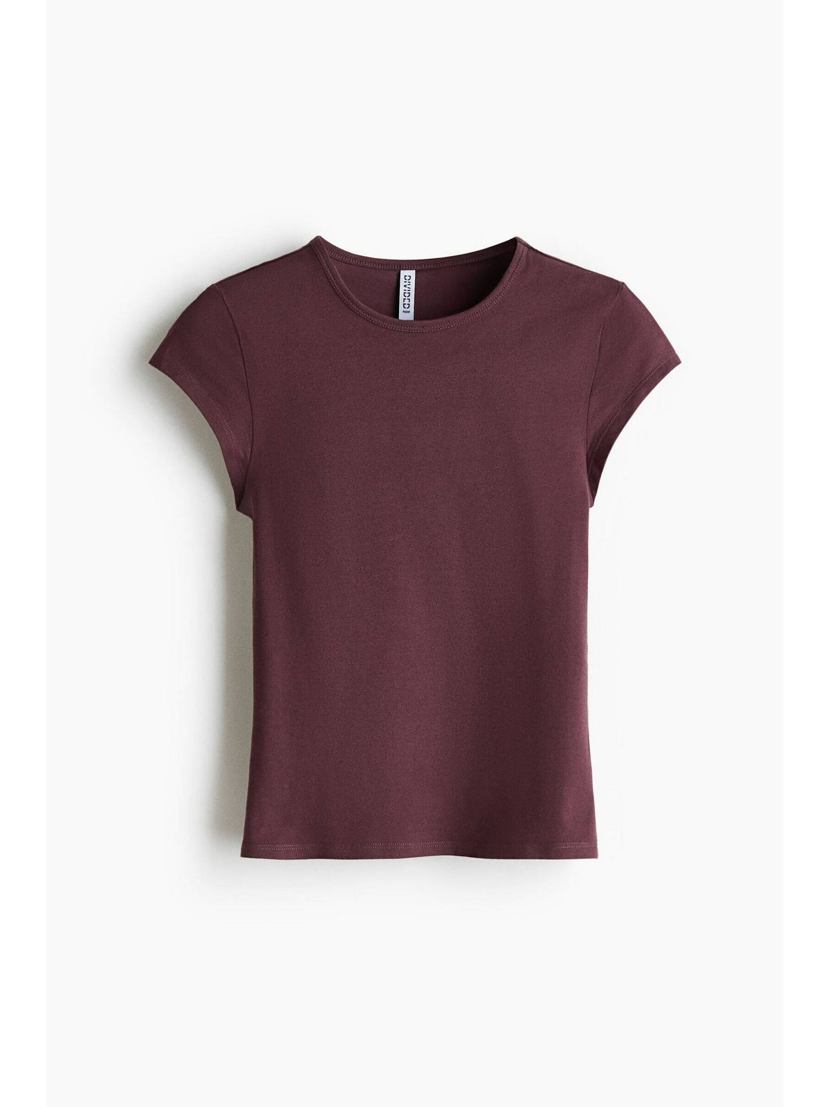 Women Red Cap-Sleeved Cotton T-Shirt | TS56 - view 1