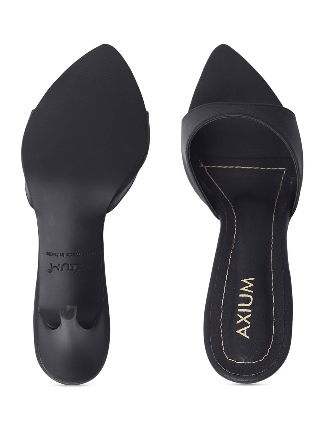Black Almond Toe Stilettos | H78 - view 5