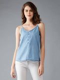 Blue Solid Top | TT98 - view 1