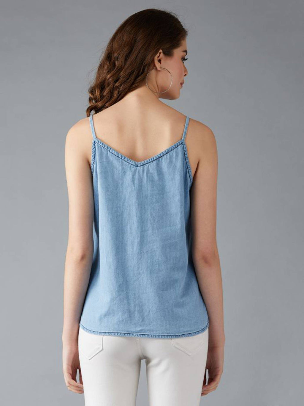 Blue Solid Top | TT98 - view 2