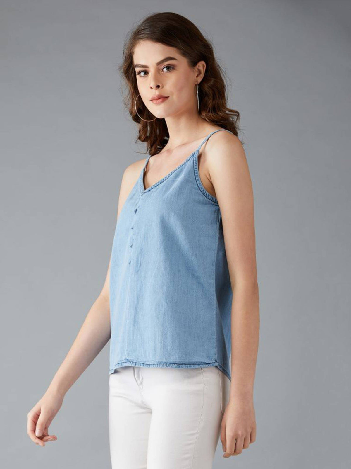 Blue Solid Top | TT98 - view 3