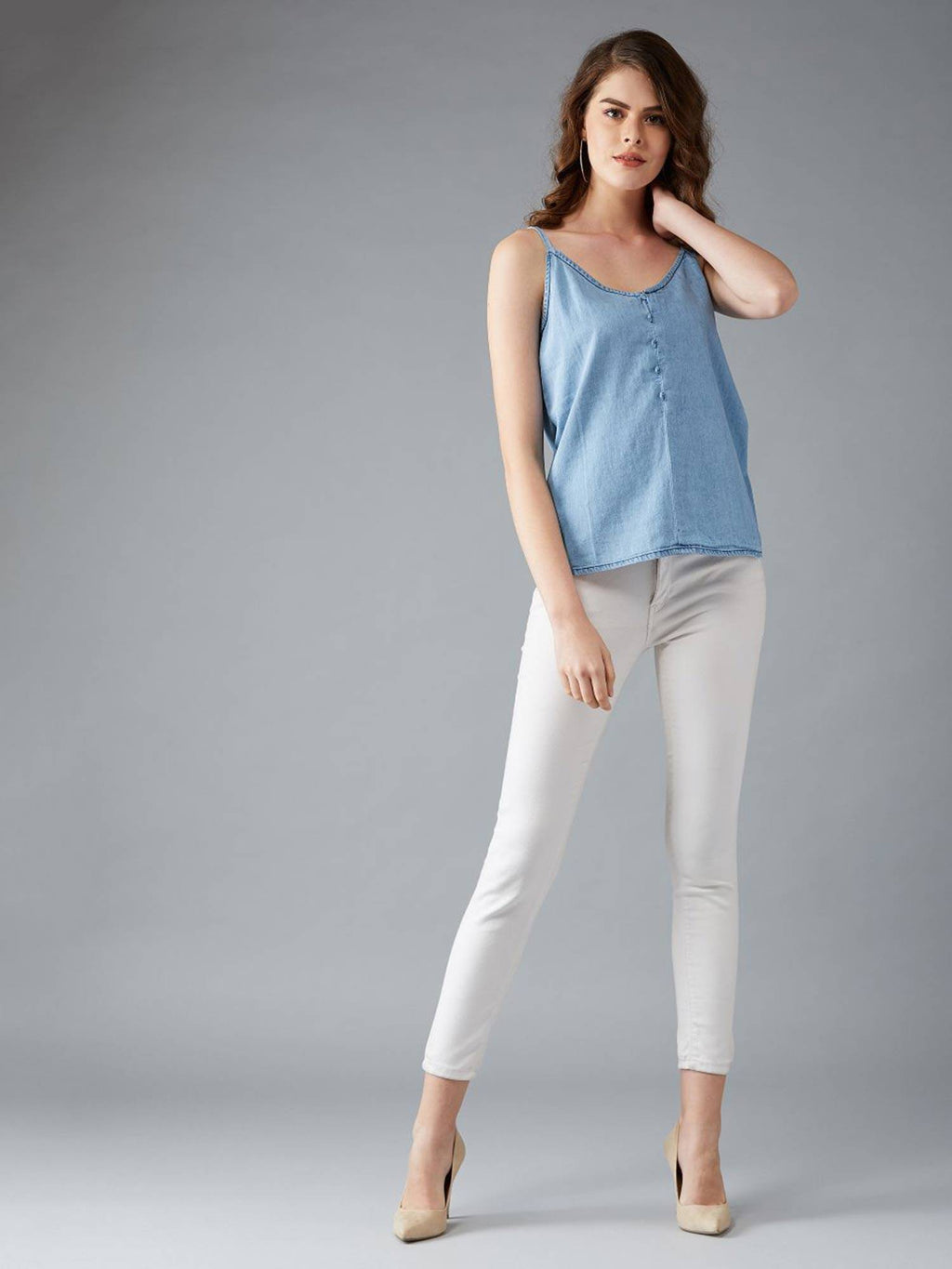 Blue Solid Top | TT98 - view 6