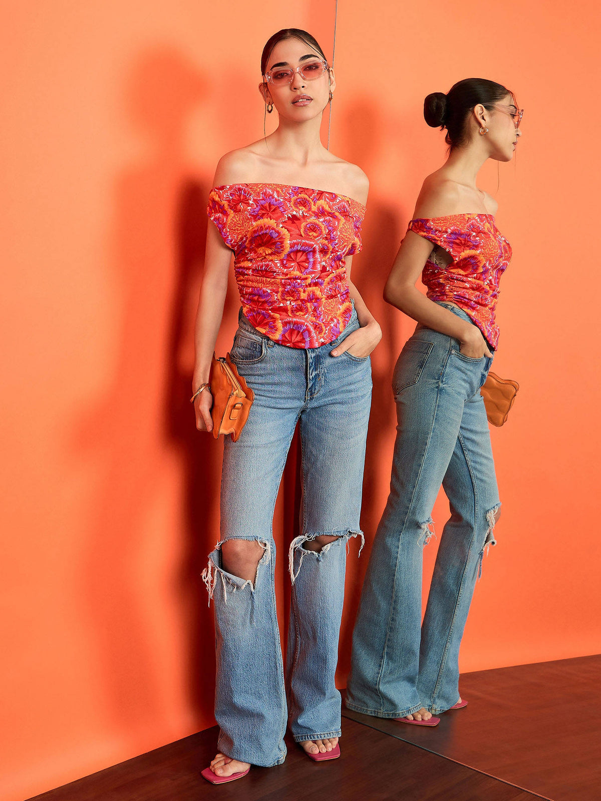 Women Blue Polyester Top | CT61 - view 34