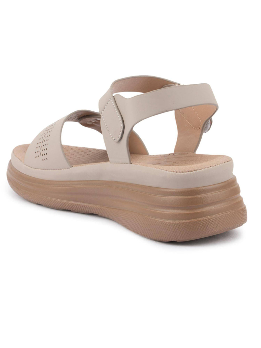 Women Khaki Comfort Sandals | SD89 - view 3