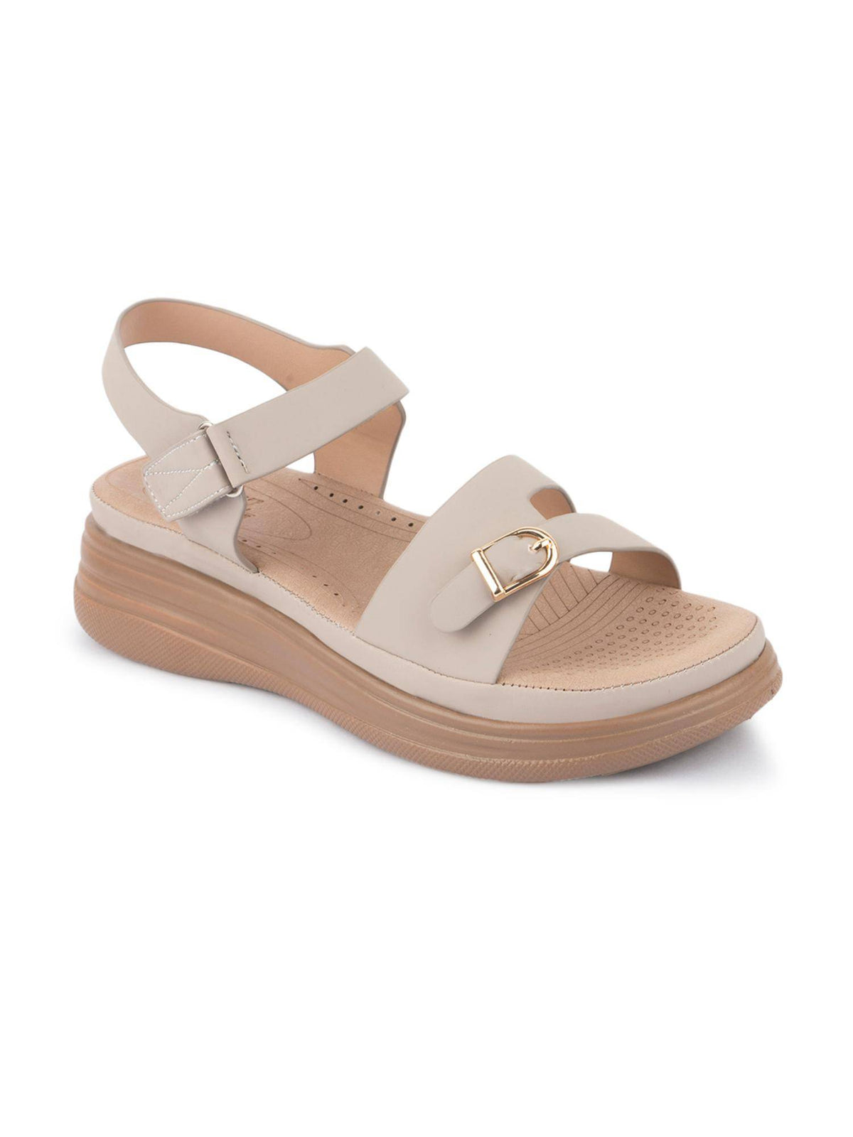 Women Comfort Khaki Sandals | SD89 - view 2