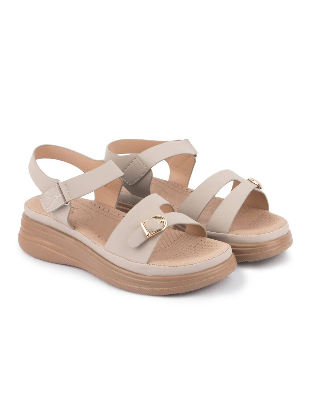 Women Comfort Khaki Sandals | SD89 - view 7