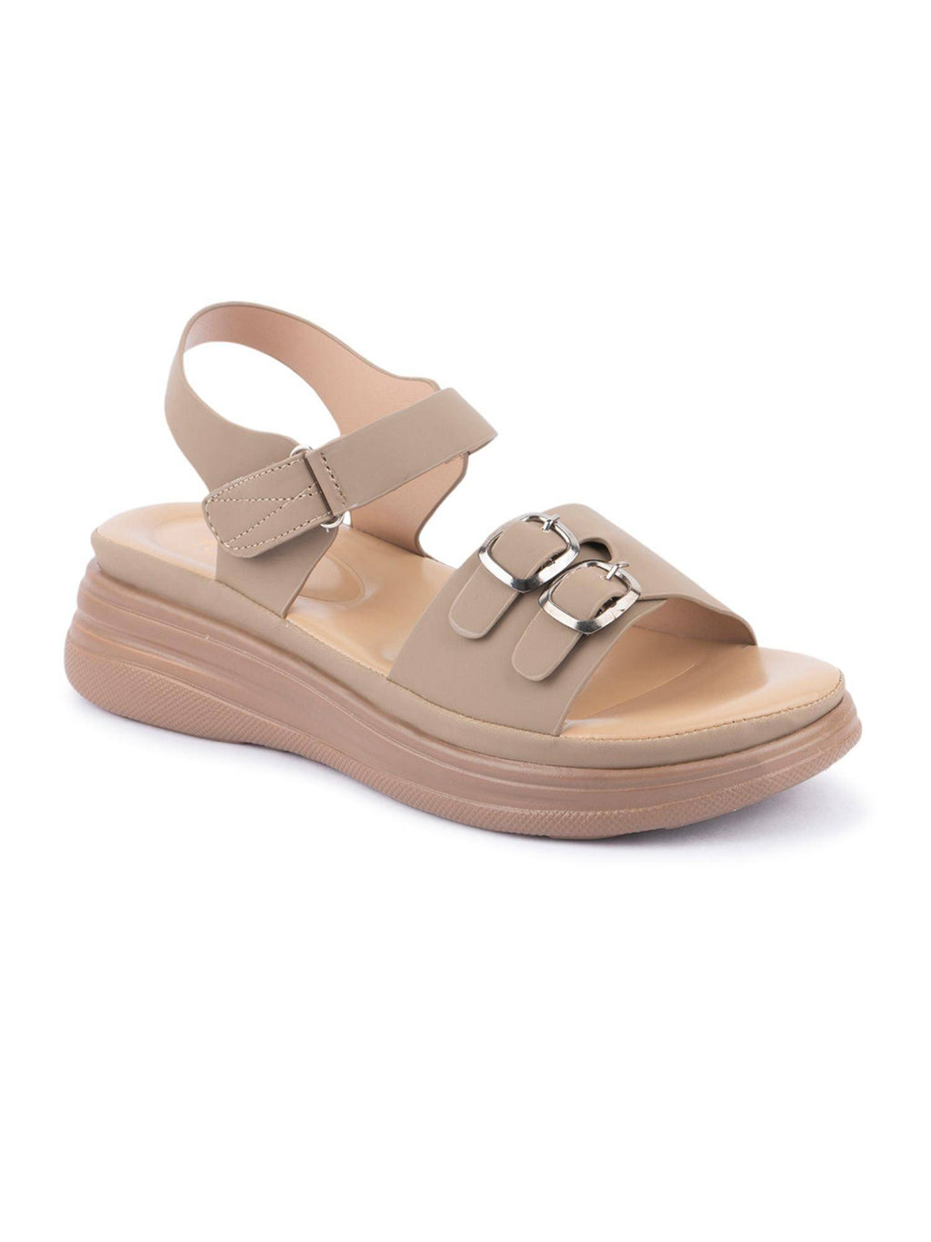 Women Olive Comfort Sandals | SD89 - view 2