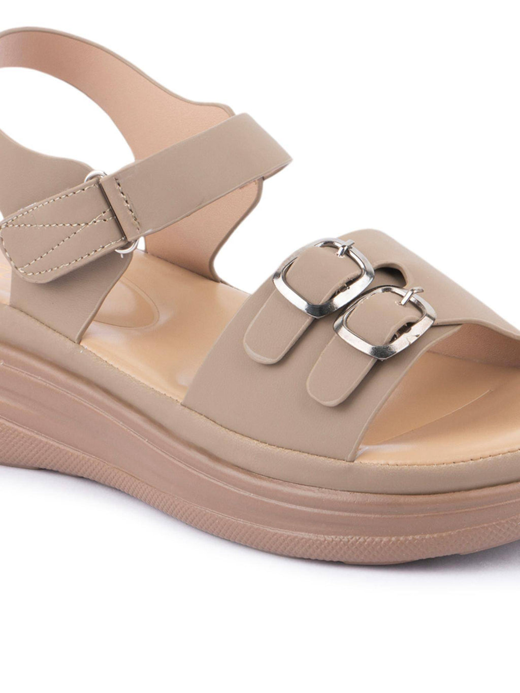 Women Olive Comfort Sandals | SD89 - view 5