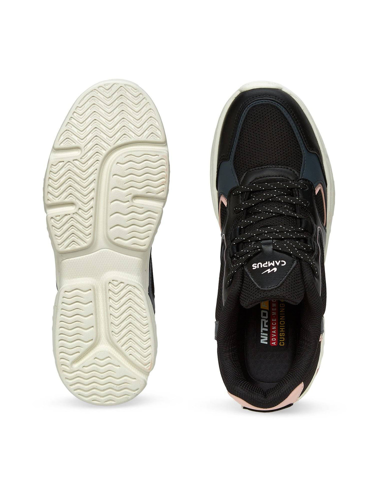 YASMIN Ladies Black Sneakers | SN09 - view 5