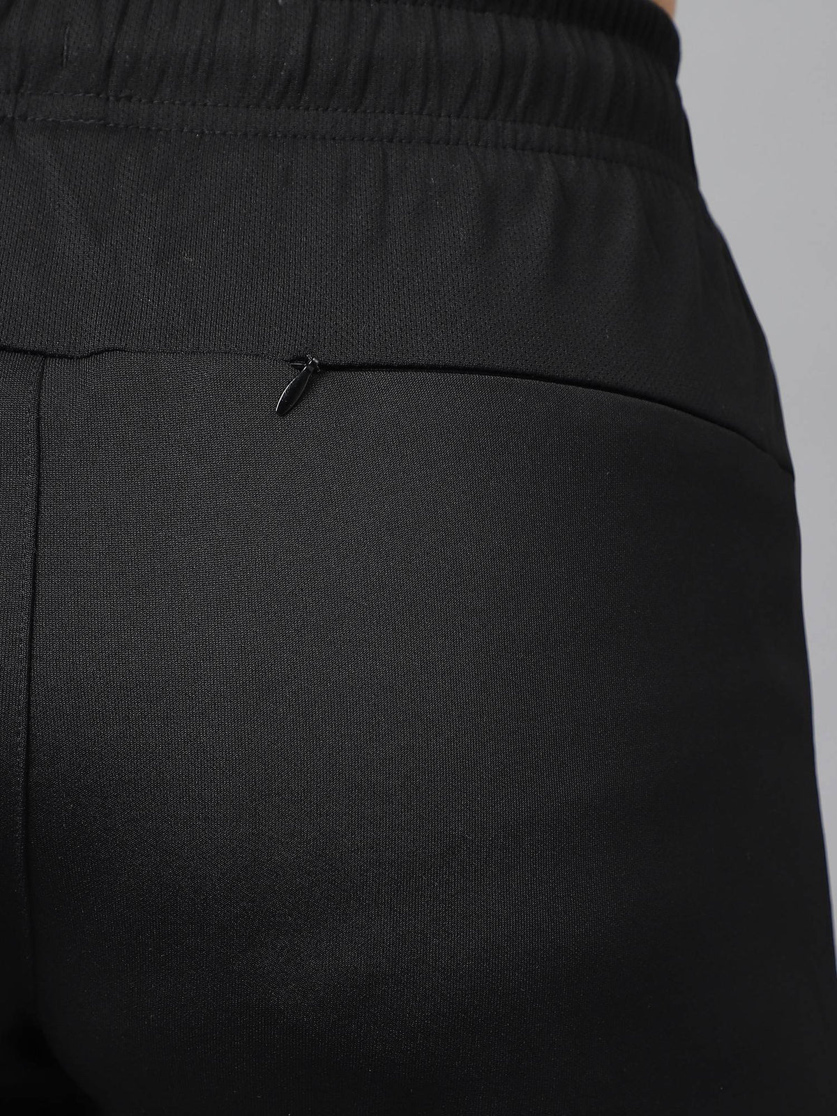 Womens Black Anti-static Soft-touch Slim-fit Training Shorts - view 4