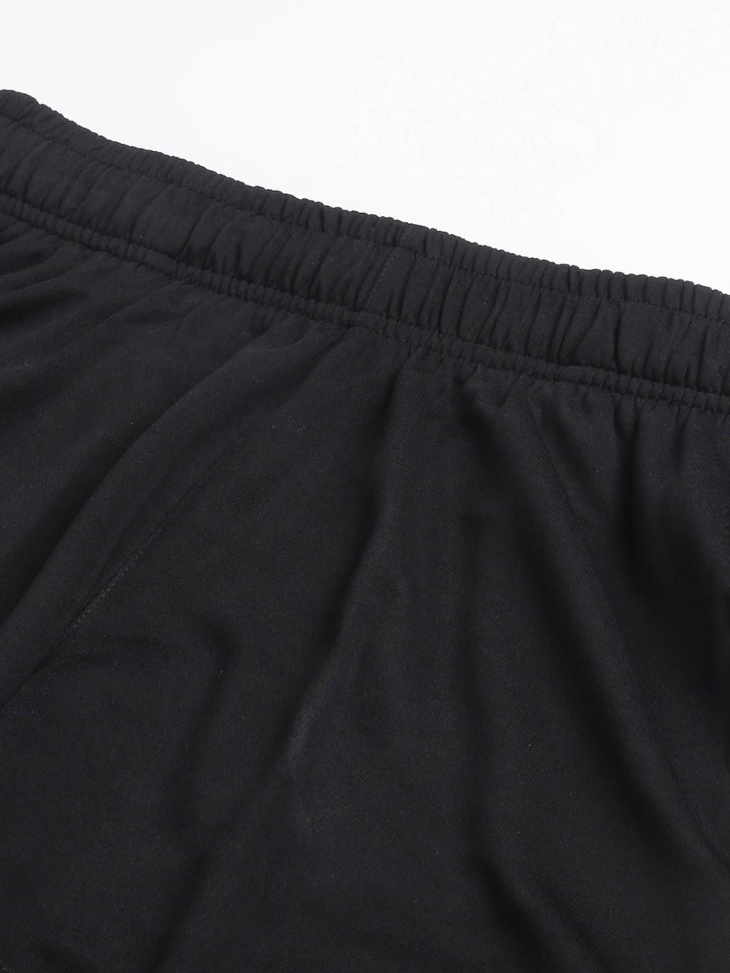 Womens Black Anti-static Soft-touch Slim-fit Training Shorts - view 9